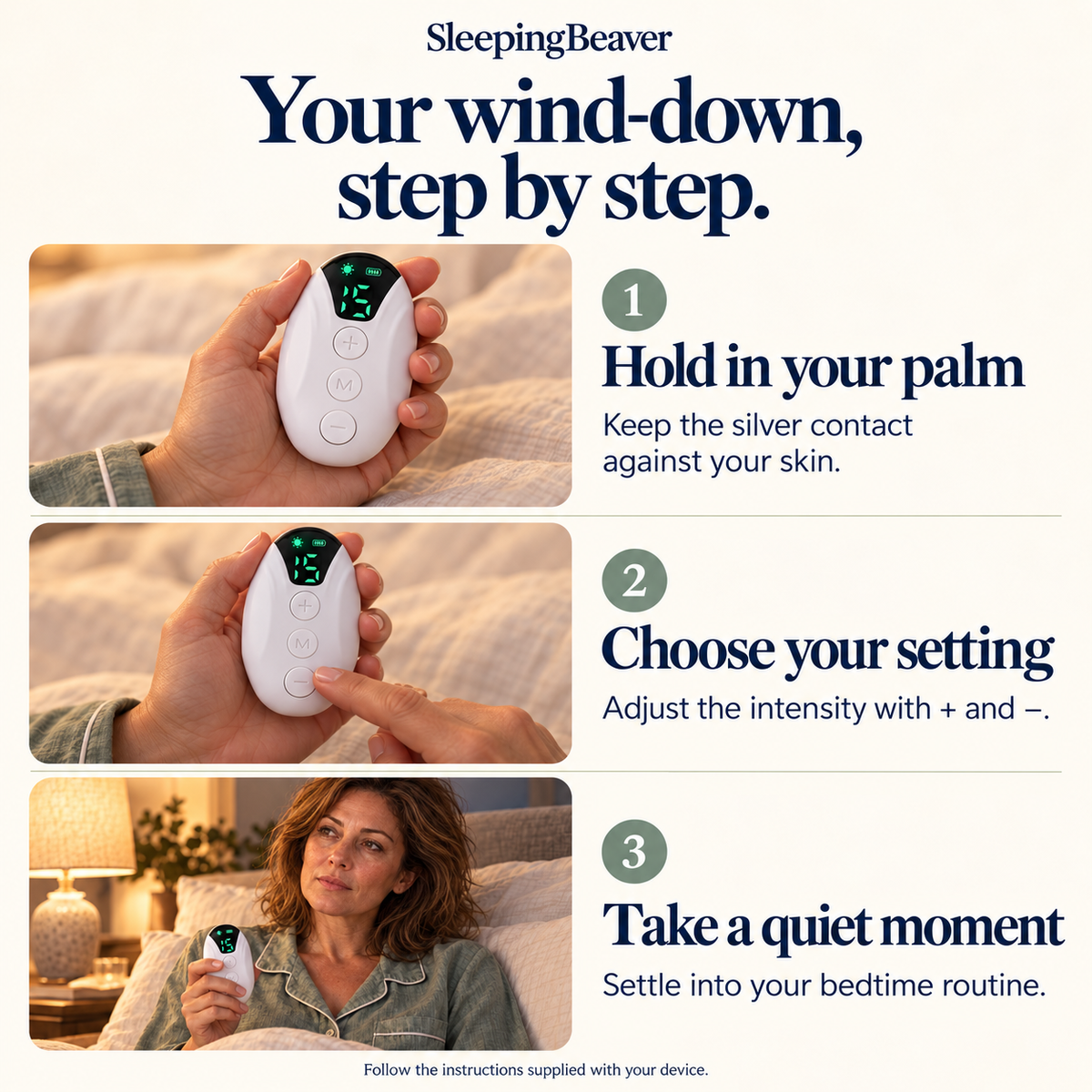 The NervCalm Pulse Device — 20-Level EMS Sleep Aid